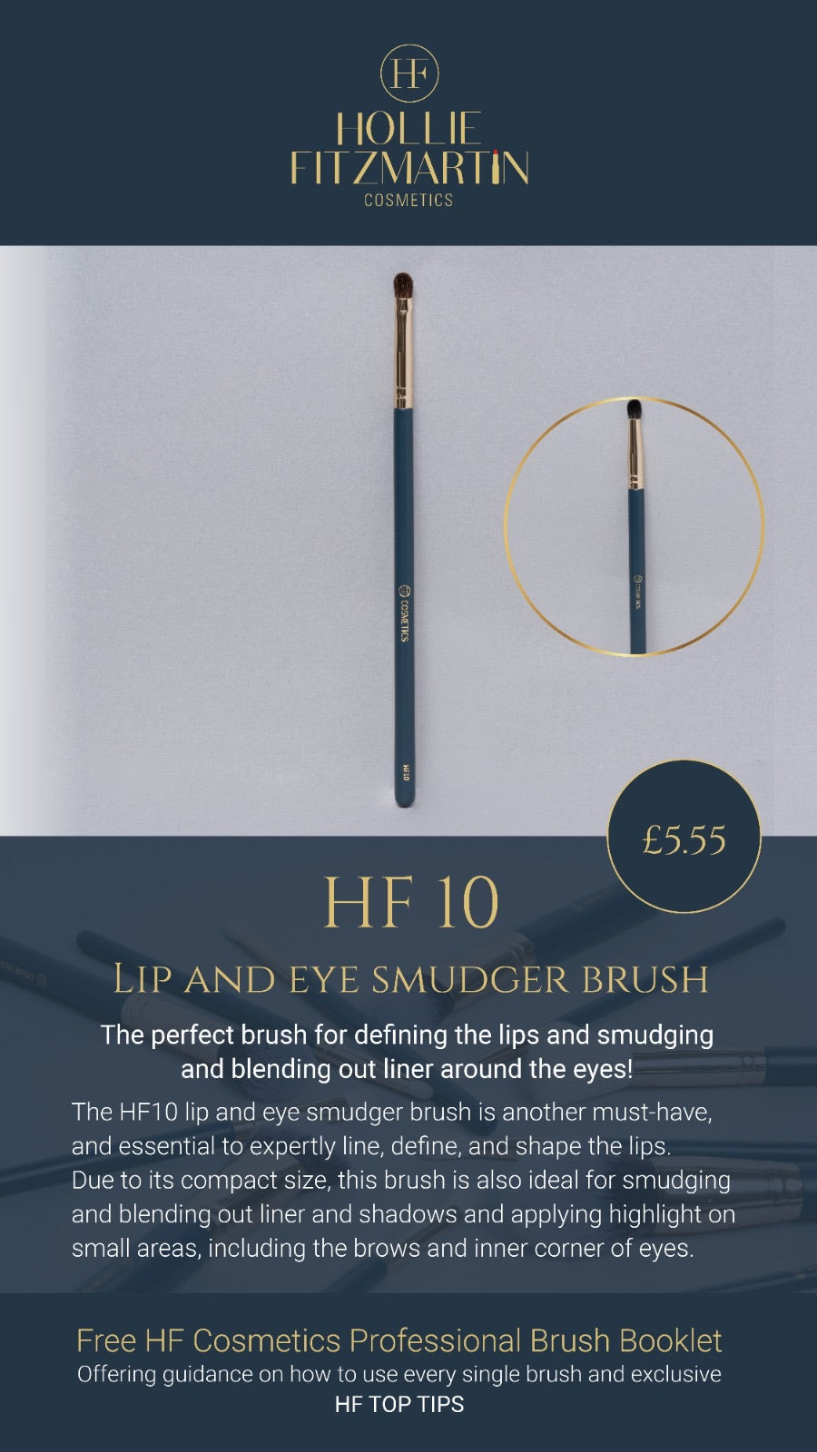 HF10: Lip and eye smudger brush